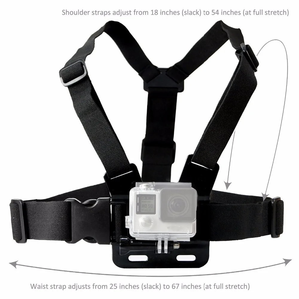 GoPro Accessories Adjustable Chest Mount Harness Chest Strap Belt for GoPro HD Hero6 5 4 3+ 3 1 2 SJ4000 SJ5000 Sport Camera