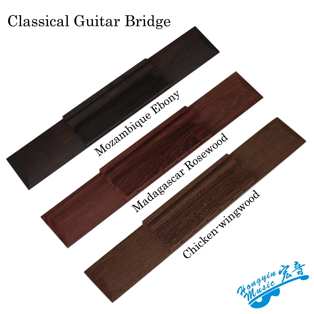 Universal Classical Guitar Bridge Replacement Parts Madagascar Rosewood/Chicken-wingwood /Mozambique Ebony Guitar Accessories