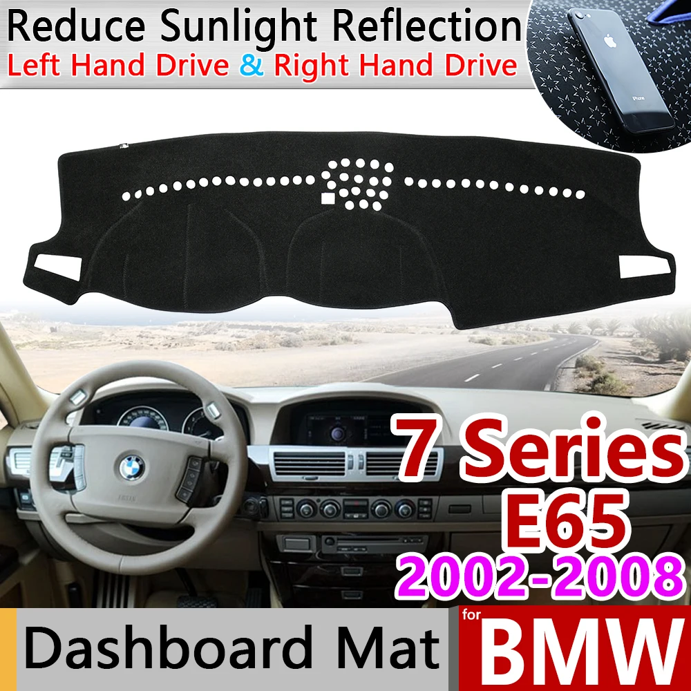 

for BMW 7 Series E65 2002~2008 Anti-Slip Anti-UV Mat Dashboard Cover Pad Dashmat Protect Carpet Accessories 730i 740i 750i 2003