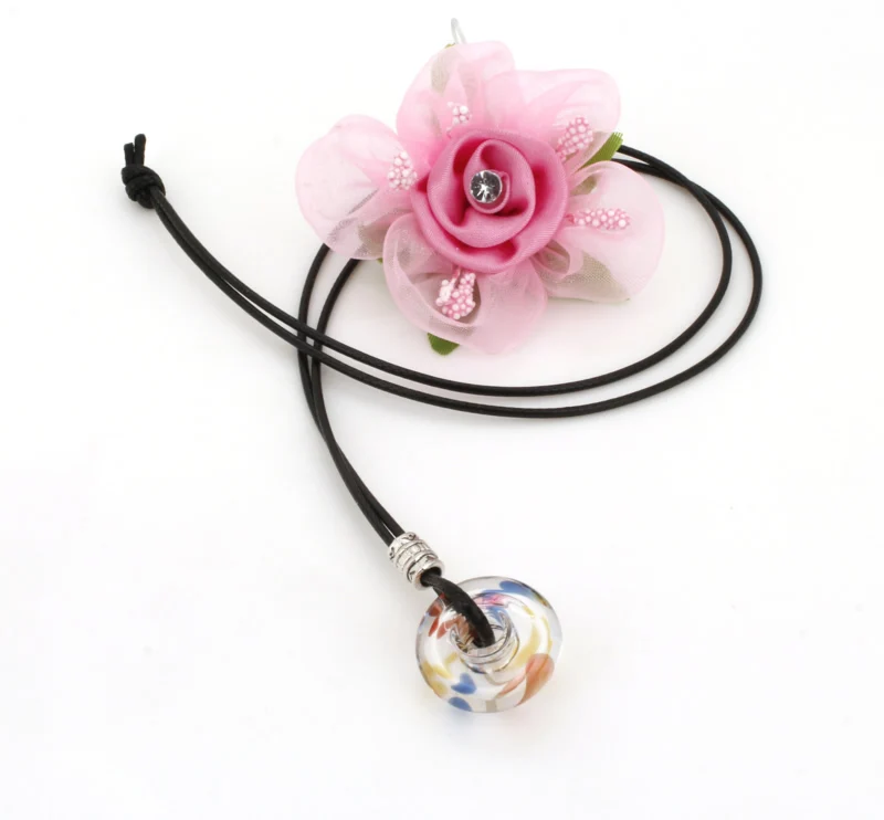 New Circle Glass Crystal  Pendant Essential Oil Bottle Necklaces&Pendants Aroma Perfume Diffusfer Necklace Air Fresher