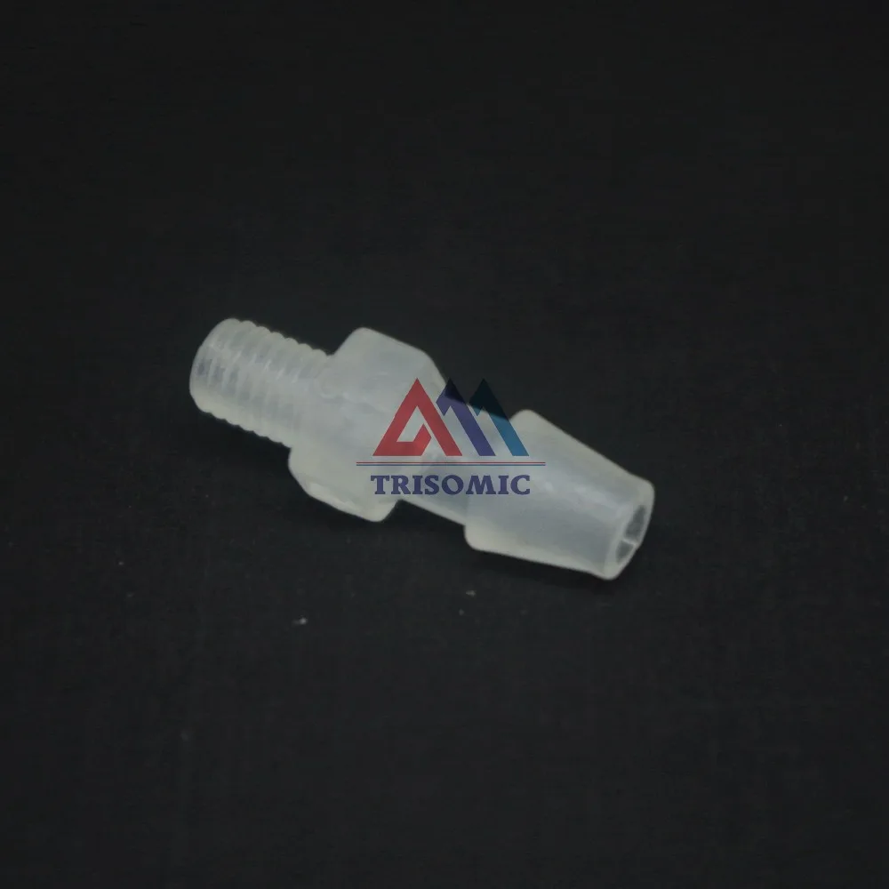 4.8mm-M5 Straight Connector Plastic pipe Fitting Barbed Connector with thread Material PP Fish Tank Airline Aquarium