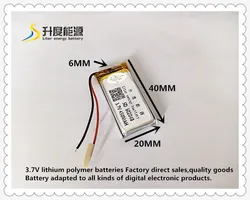 3.7V 450mAh 602040 Lithium Polymer Li-Po li ion Rechargeable Battery cells For Mp3 MP4 MP5 GPS mobile bluetooth