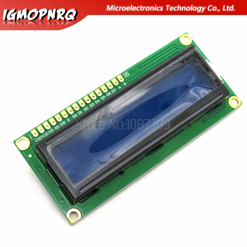 

1pcs 5V lcd 1602 blue screen Character LCD Display Module Blue Blacklight New and white code