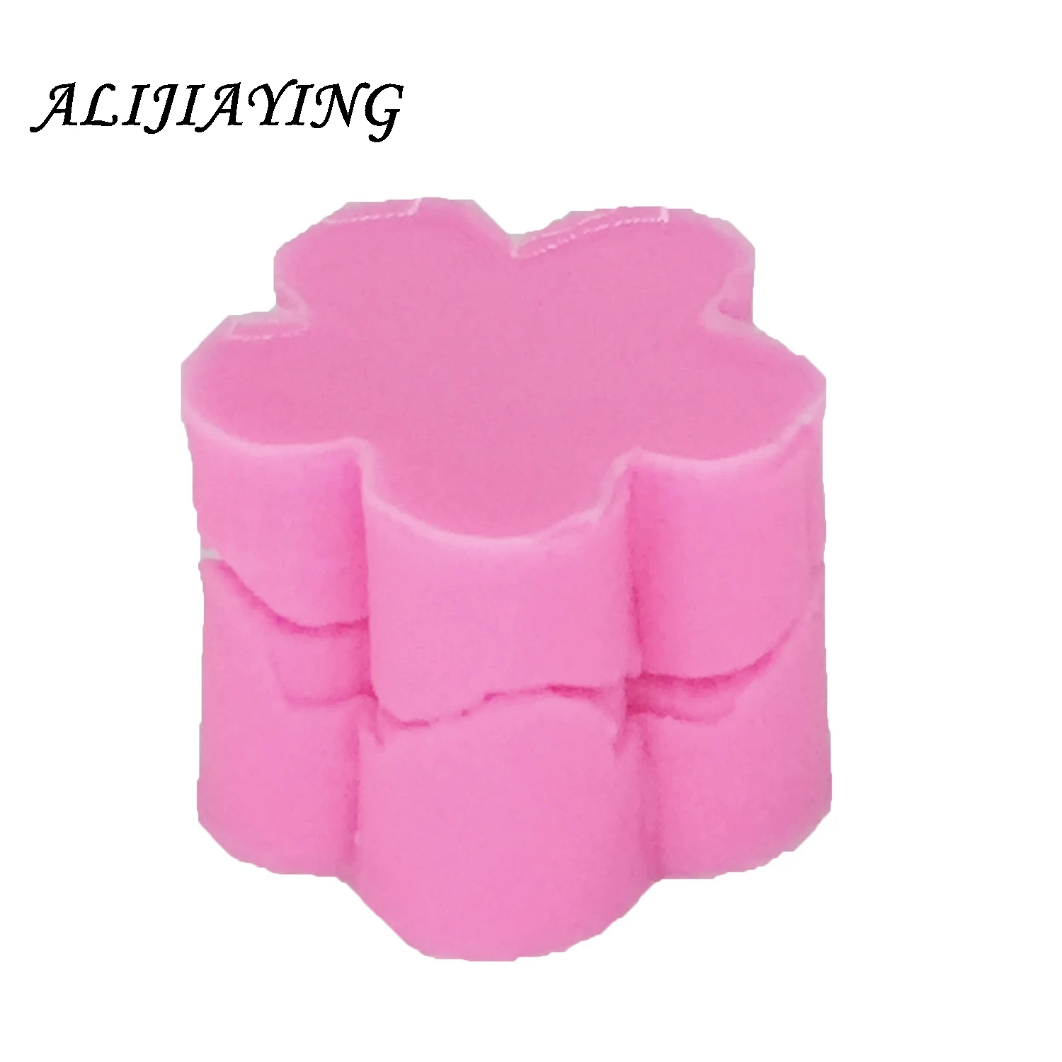 2Pcs/set Rose clamping cooking tools Plum blossom flower Silicone Fondant Mold DIY Cake Decorating tool Super Sculpey D0849