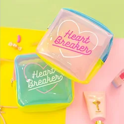 Jelly Cosmetic Bag For Make up Waterproof Patchwork Travel Wash Case Women PVC Pouch Lucency Travel Toiletry Bag  QT3156