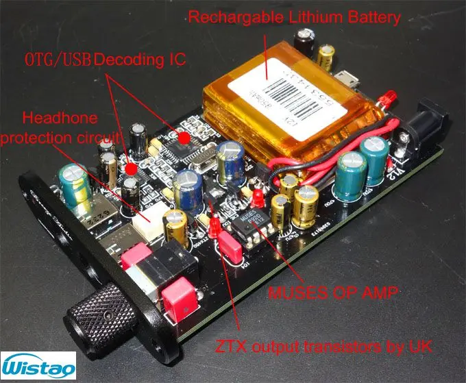 IWISTAO HIFI Headphone Amplifier for Android Smartphone Support OTG Function with PCM5102 and MUSE8820