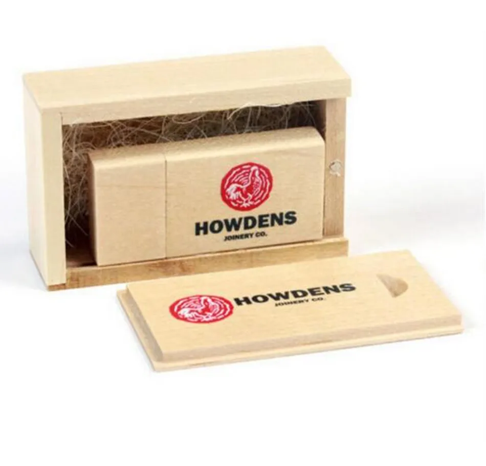 Free Custom Laser Engraving LOGO Maple USB2.0 Flash Drive 2GB 4GB 8GB 16GB 32GB 64GB 128GB and Maple Box