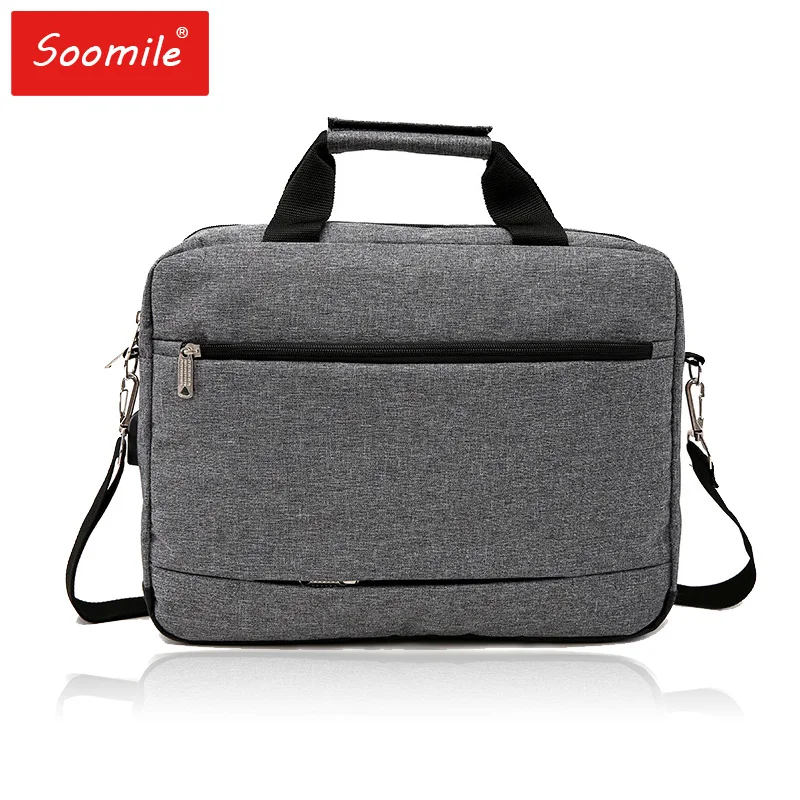 Soomile-Bolso de hombro para ordenador portátil, Maletín de negocios para oficina, con interfaz USB de 15,6 pulgadas, 2018