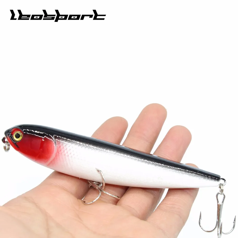 LEOSPORT 1pcs Hard Pencil Fishing Lures 10cm/15.5g Topwater Artificial Bait Crankbaits Tackle Free Shipping