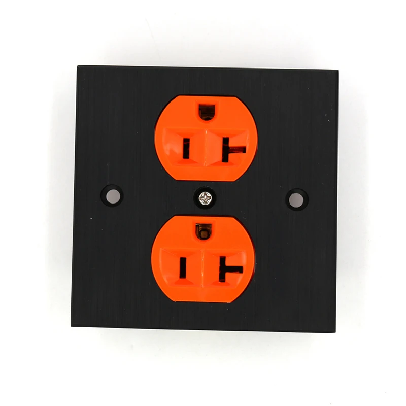 HI-End Copper US AC Power Duplex Receptacle Outlet Socket Distributor