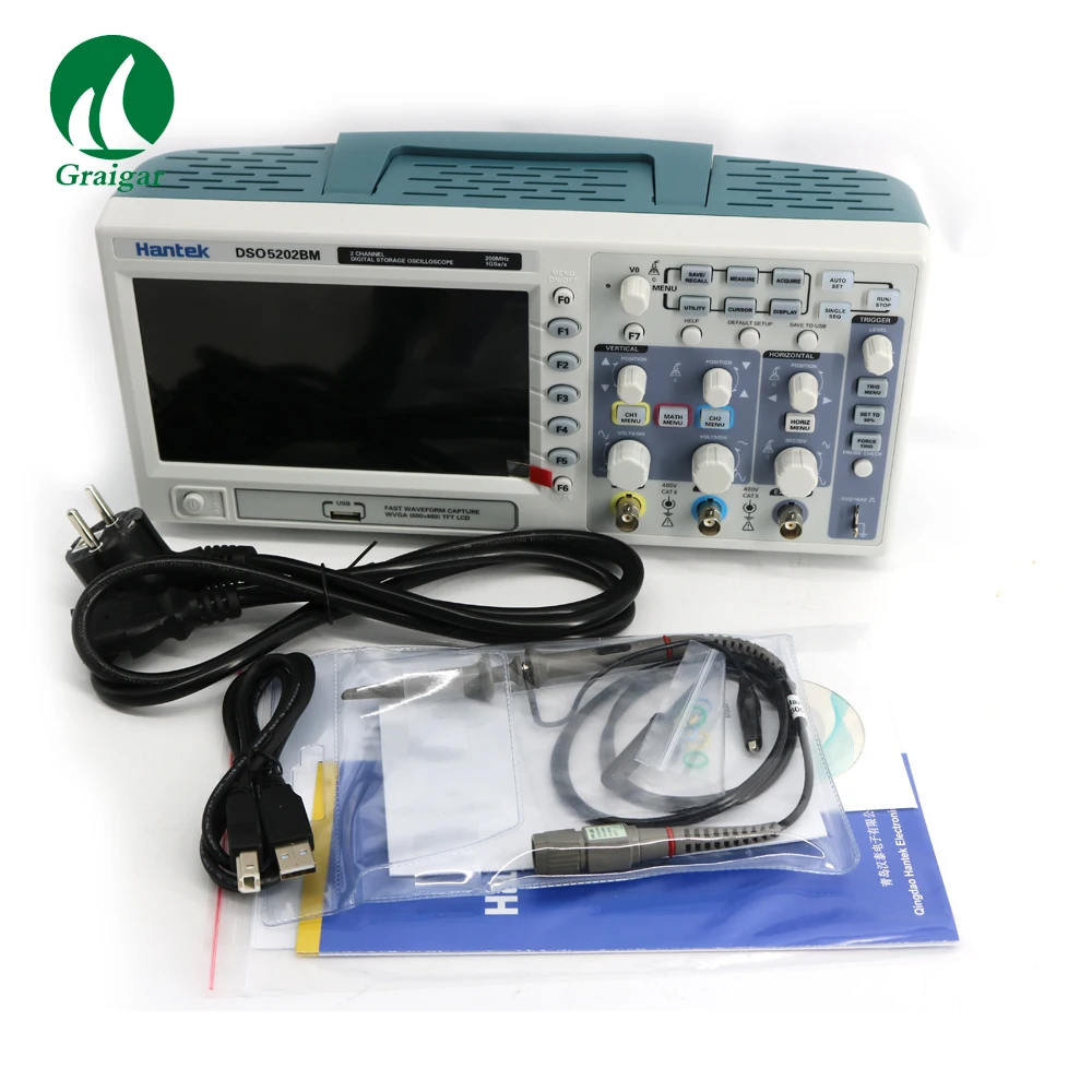 DSO5202BM LCD Deep Memory 200MHz Bandwidths Digital Storage Oscilloscope