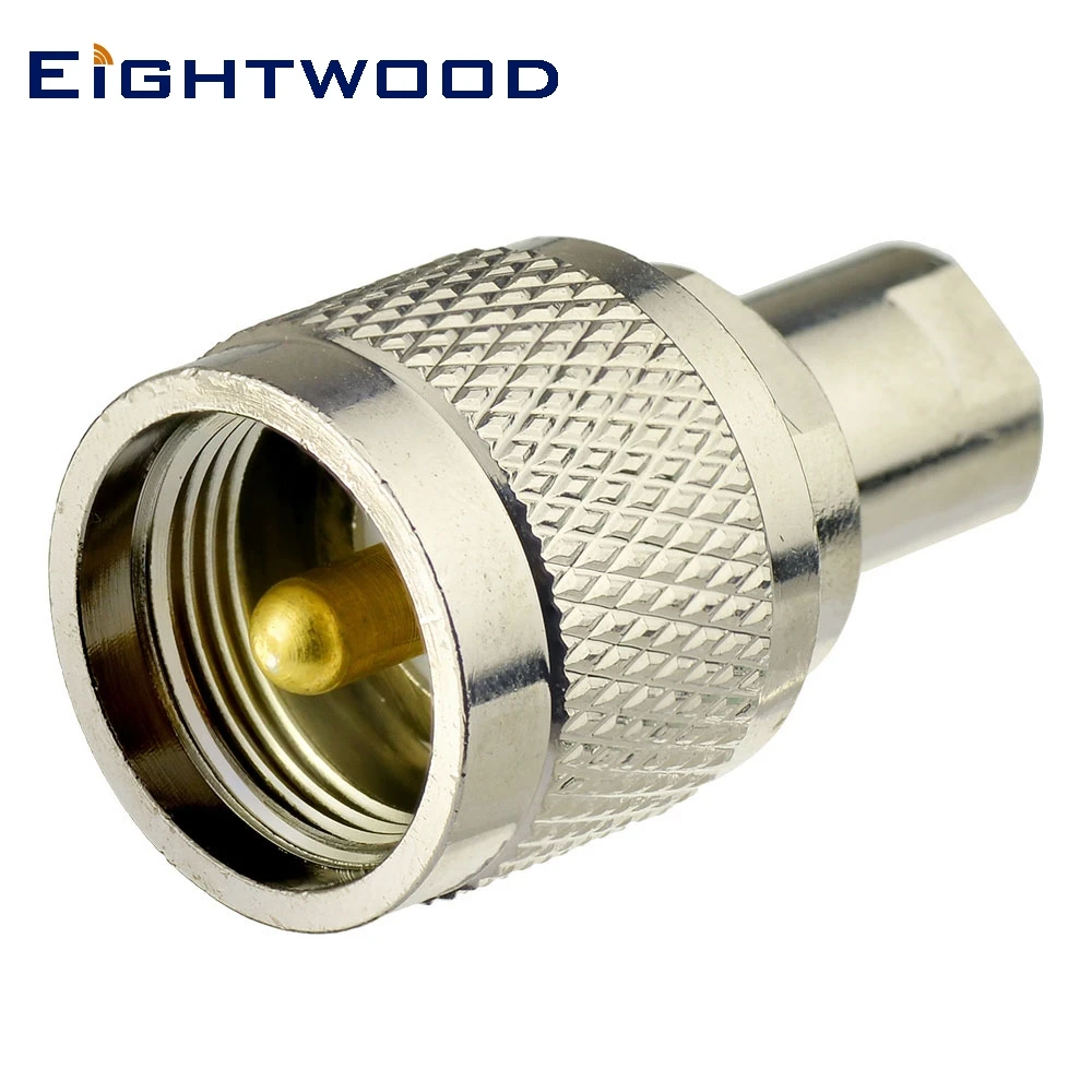 

Eightwood 5PCS FME to UHF Pl259 RF Coaxial Adapter FME Plug Male to UHF PL259 Plug Male Straight RF Coaxial Connector