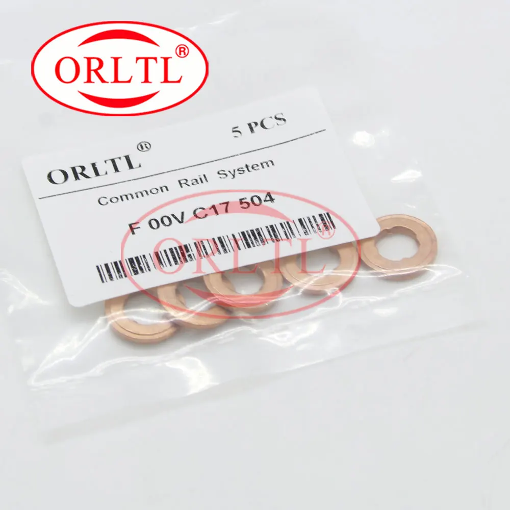 30 PCS ORLTL F00VC17504 Common Rail Injector Copper Washer F OOV C17 504 Copper gasket Ring size: 7.1*15*2mm, thickness 2mm