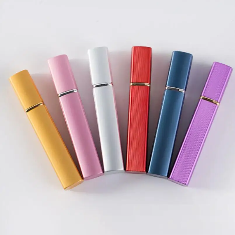 

12ML Aluminum spray bottles perfume atomizer Cosmetic Containers atomizer Travel Refillable Mini Atomiser Spray Vials LX5230