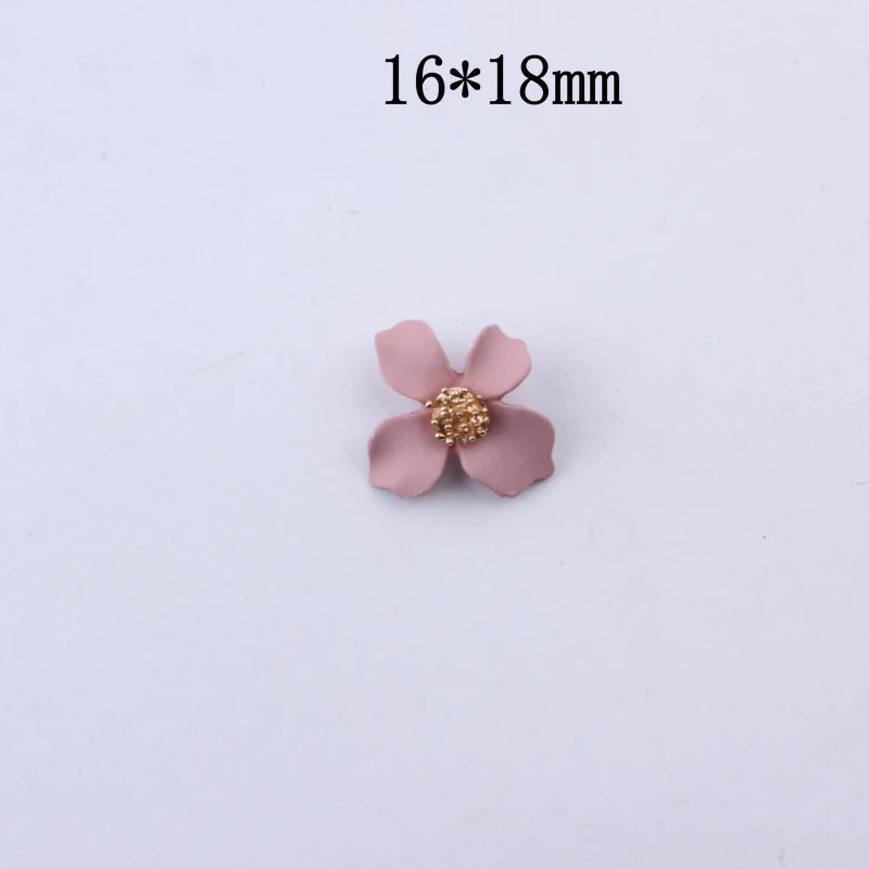 10pcs/lot Rubber Paint Butterfly Flower Charms Earring DIY Alloy Pendant Flowers Enamel Charm Bracelet Jewelry Accessory YZ126