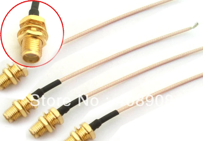 SMA Female plug With Nut Straight Crimp RG178 Pigtail Cables Soldering DIY +