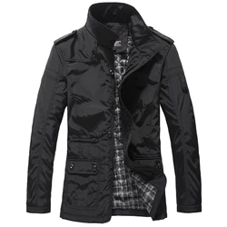DIMUSI Mens Jackets Fashion Mens Anorak Hip Hop Streetwear Jackets Man Casual Slim Thin Windbreaker Overcoats Men Trench Coats