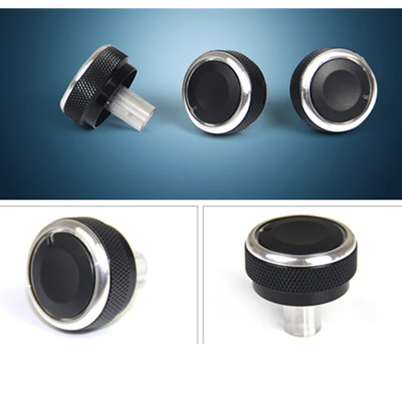 For Honda City 2008 To 2014 Car Auto Accessory Heat Control Knob Car Air Conditioning Knob AC Knob 3Pcs Aluminum Alloy