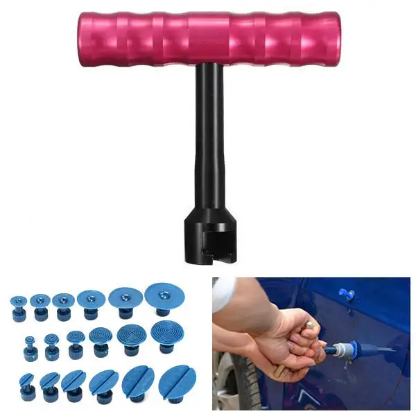 

Car Dent Repair Puller Paintless Removal T-Hanle Bar Tool with 18 Tabs