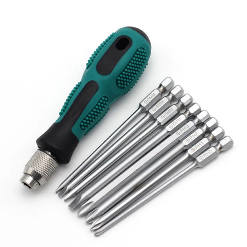 Schroevendraaier Set 9 stks multifunctionele Schroevendraaiers Repair Tool Phillips/Gleufschroevendraaier met Magnetische Onderhoud Gereedschap