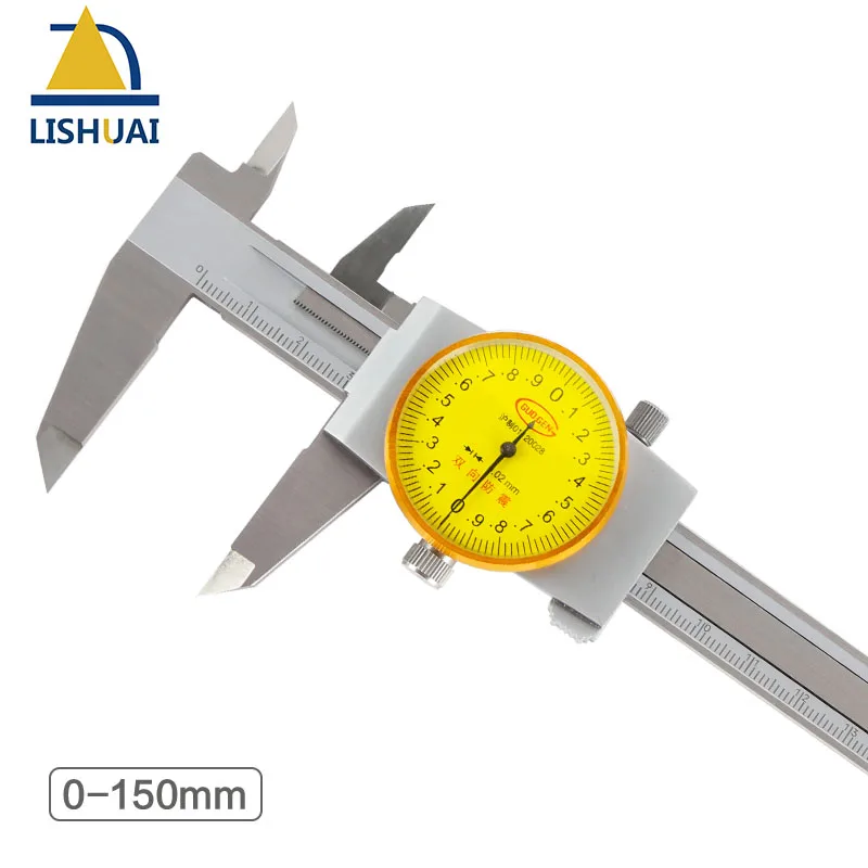 0-150mm Shockproof Stainless Steel Dial Caliper/Vernier Caliper with Inside, Outside, Step and Depth Measurement