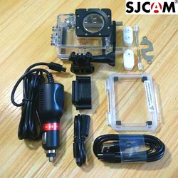 Clownfish Camera Waterproof Case Housing for SJCAM Original SJ4000 SJ5000 Sj9000 C30 C30R EKEN H9 R With Car Charger Motorcycle