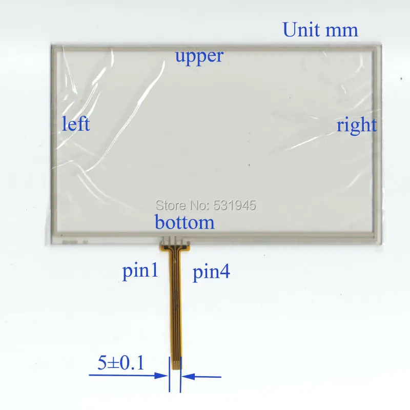 ZhiYuSun M2 1239 7Inch  4line Touch Screen welding 164mm*99mm for GPS CARS 164*99  this compatable touchsensor