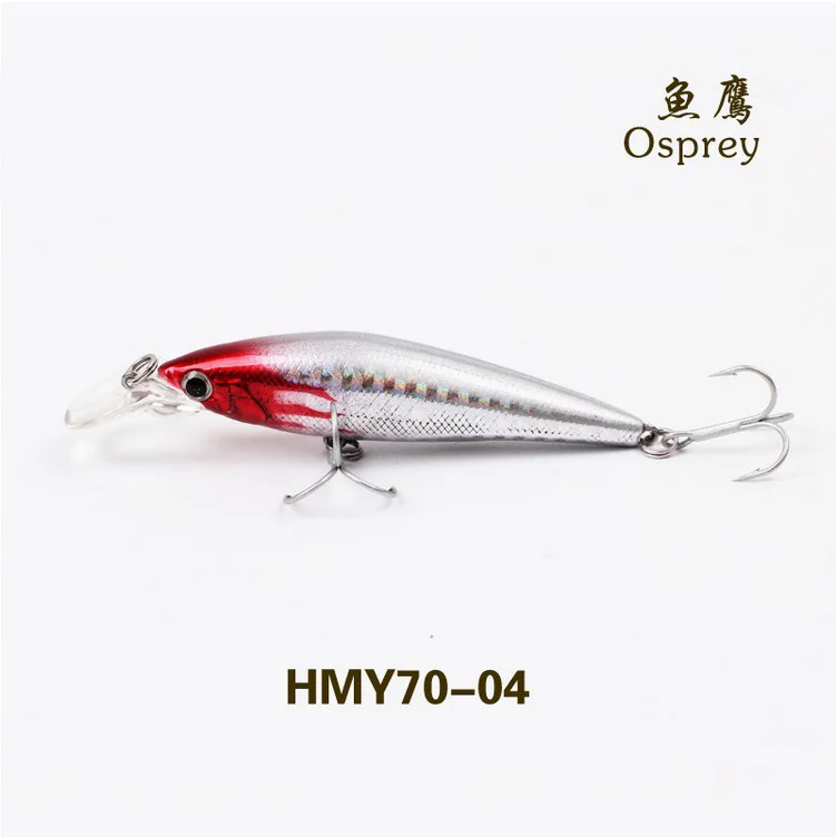 1pcs/pack 8g/70mm HMY70 model small size light hard Minnow lure bait fresh trout fishing bionic bait fishing bait fishing tackle