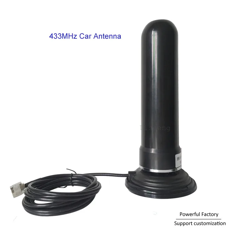 

UHF car antenna outdoor fiberglass 40dBi 433Mhz, diameter 110mm strong magnetic base