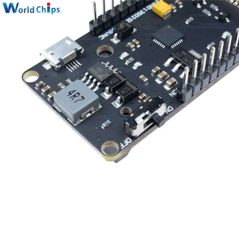 ESP8266 ESP-32 CP2102 WiFi Bluetooth Development Board Module With 18650 Battery Holder 0.96 Inch OLED Display White/Blue/Yellow