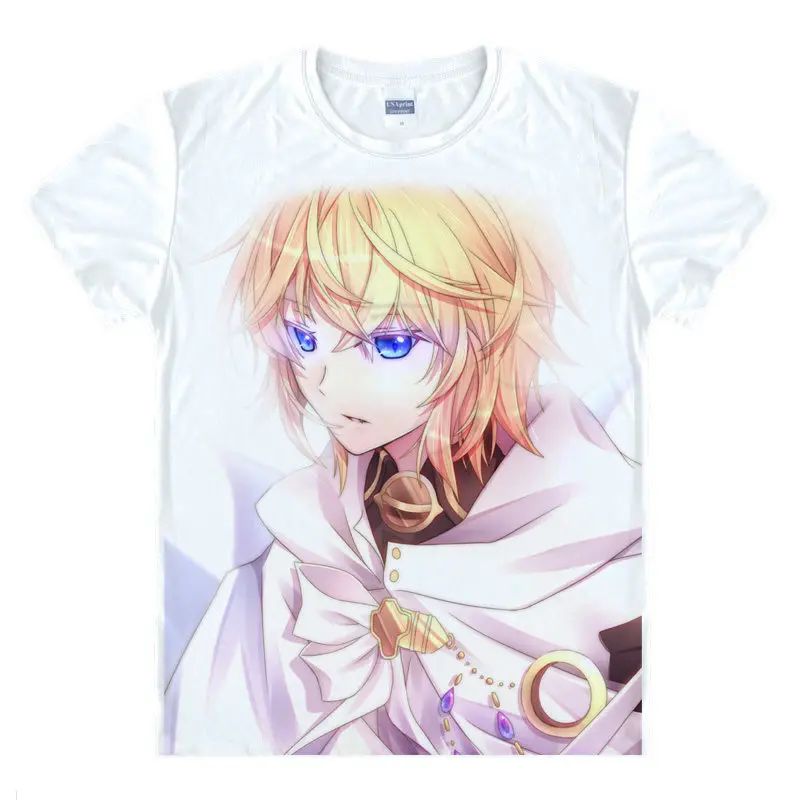 Seraph of the end T-Shirt Guren Ichinose Shirt  t shirts Anime Clothing cute lovely kawaii Shirts & T-Shirts Japanese A