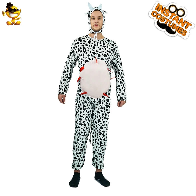 Cow Pajamas Warm Cow Cosplay Costumes Funny Cow Jumpsuit Party