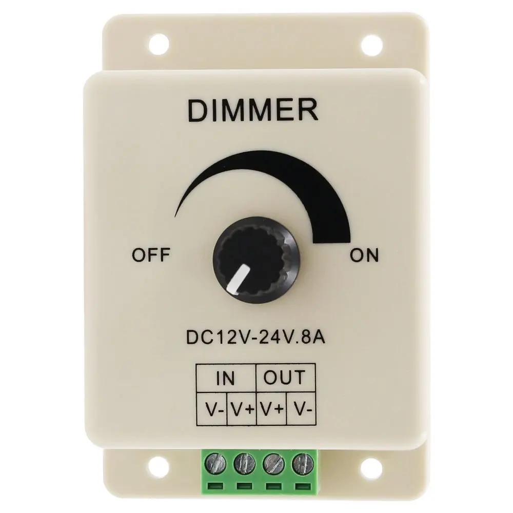 LSDM Hot Selling DC 12V 8A LED Light Protect Strip Dimmer Adjustable Brightness Controller In Stock