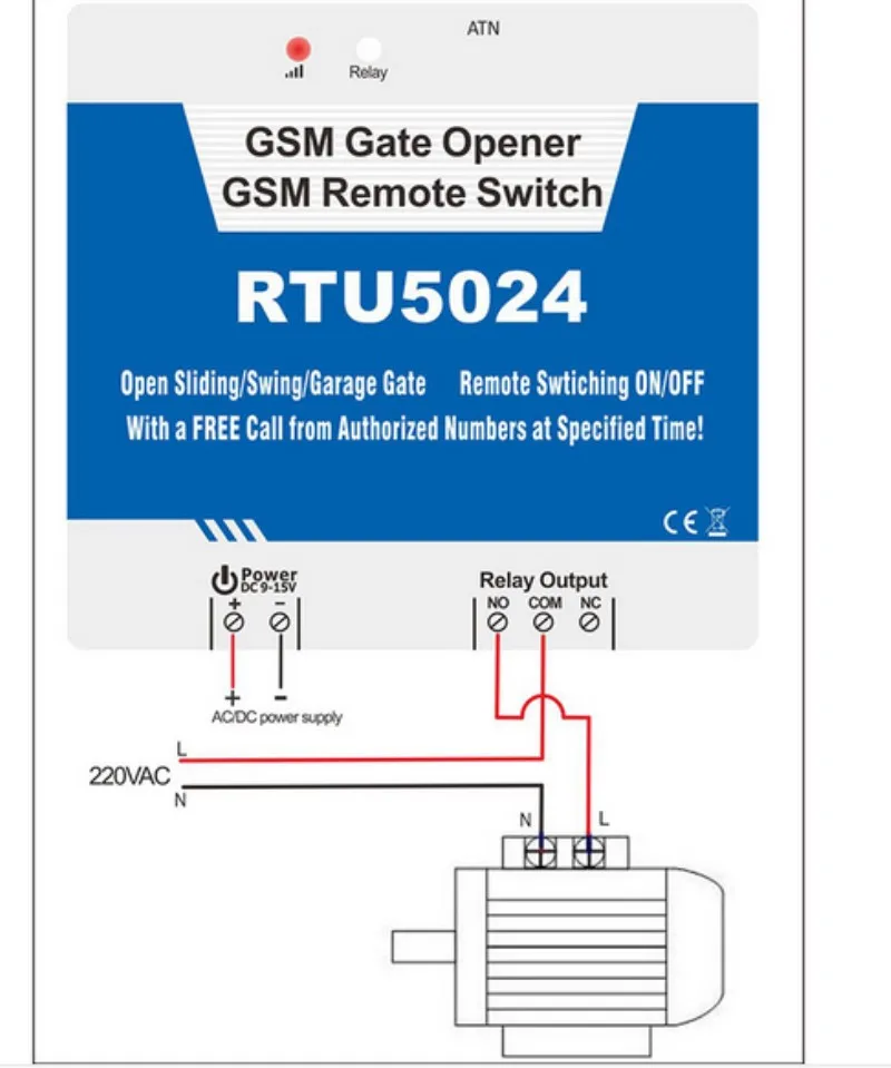 Tự động swing cổng operator trượt nhà để xe cửa mở RTU 5024 Hệ Thống Báo Động GSM