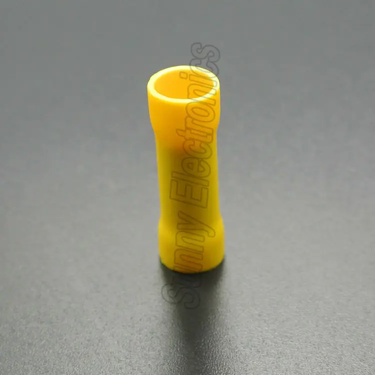 1000x Yellow Insulated Straight Butt Connector Electrical Crimp Terminals for Cable