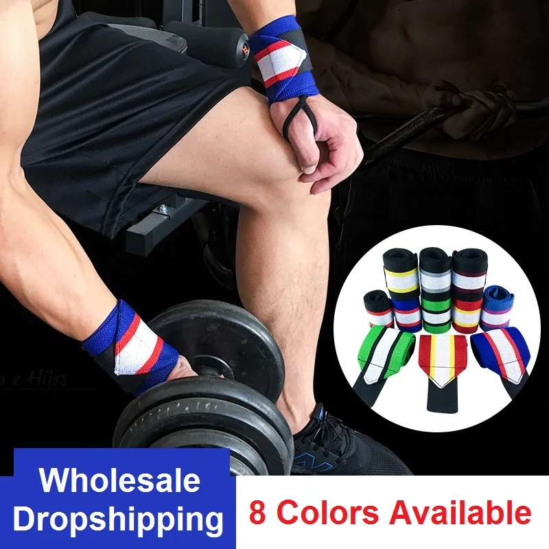 1pc Sport Elastic Bandage Adjustable Wristband for Sports Safety Wrist Support Fitness Crossfit Weightlifting Training Straps