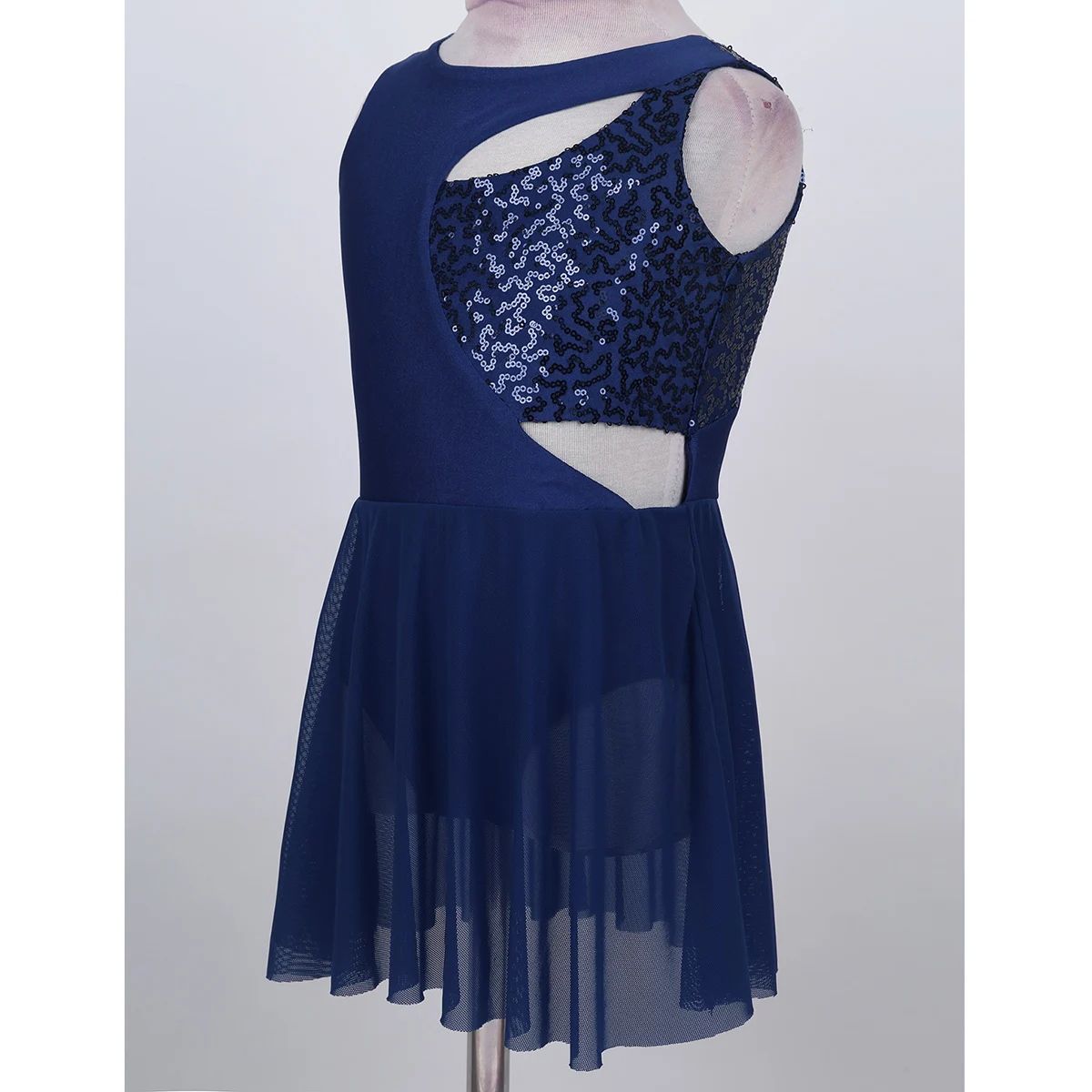 TiaoBug-Robe de Patinage sur Glace à Paillettes Brillantes pour Enfant, Costume de brevsur Scène pour Fille