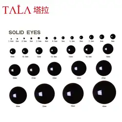 4.5mm-24mm Safety Black Eyes Fit For Teddy Bear And Other Stuffed Animal Dolls 50pairs/Lot