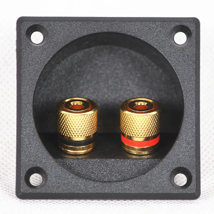 

10pcs/lot Audio Speaker Cabinet Gold Binding Post terminal box connector board 57mm x 57mm New