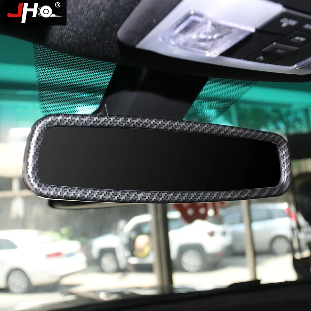 JHO ABS Carbon Fiber Grain Overlay Cover Trim For Ford Explorer 2013-2019 Car Accessories Garnish 2018 2015 2016 2017 Limited