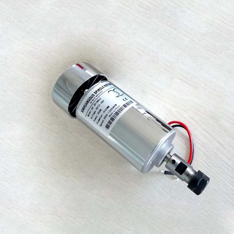 300W Spindle motor DC12-48V  ER11 ER16 12000rpm 0.3kw spindle cnc router spindle motor cnc spindle motor