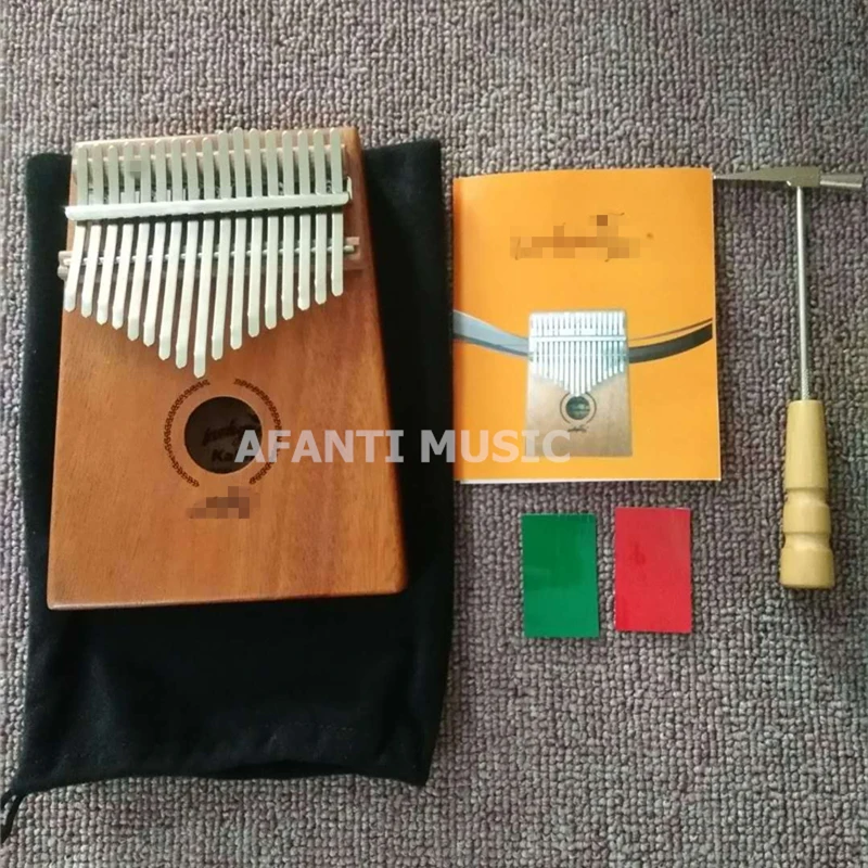 

Afanti Music 17 Keys Kalimba Mbira Thumb Piano Mahogany Traditional African Music Instruments 17 tone (THP-101)