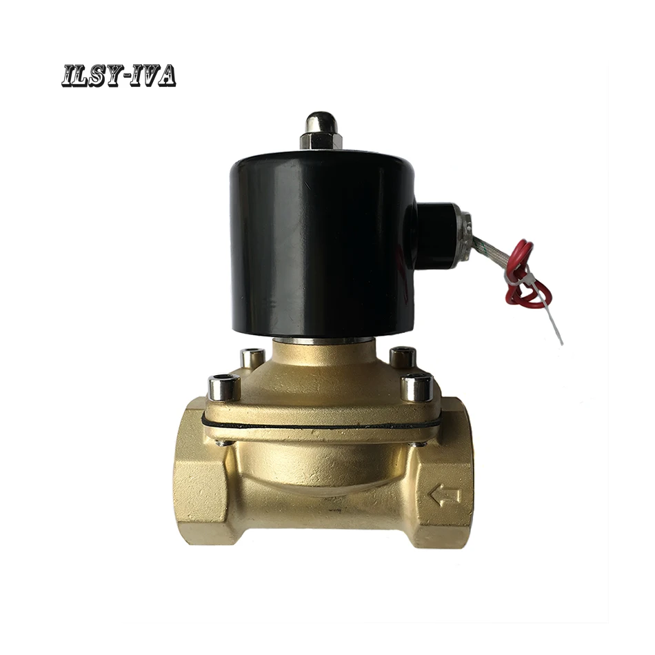 

AC220V,AC380V DN40 two way brass Normally closed solenoid valve