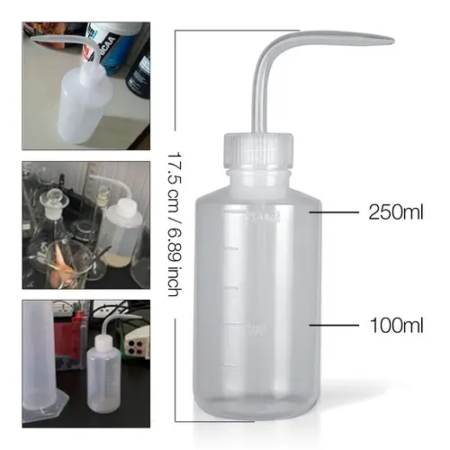 Imagen 2 del producto Botella de tatuaje de 250ml, difusor de jabón verde, suministro de accesorios de tatuaje, botella de flores de riego de laboratorio sin pulverización