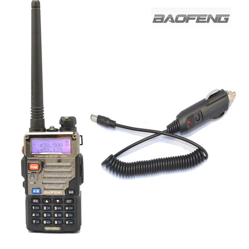 BAOFENG UV-5RE Walkie Talkie VHF/UHF Dual Band Two Way Radio Station+Car Charger Cable Portable Radios Sets For Truckers