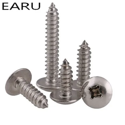 M6*16/20/25/30/35/40/45/50-80 304 Stainless Steel Pan Head Large Round Truss Self Tapping Phillips Cross Screws Bolt Hot