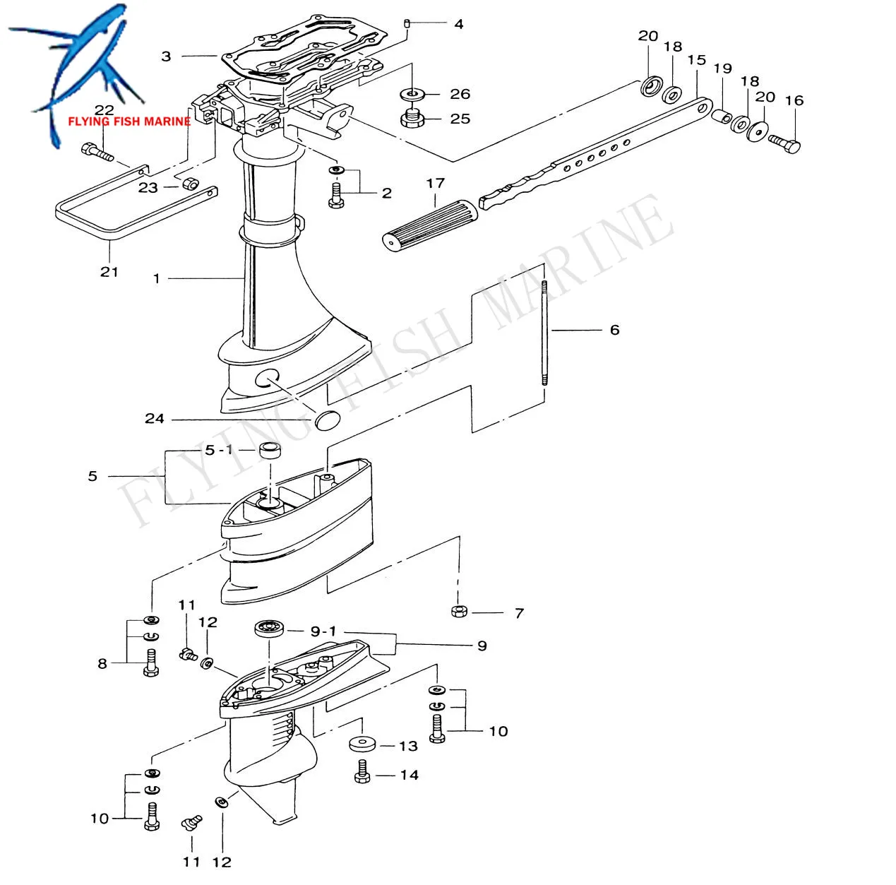 Boat Motor 309-61012-1 30961-0121M Drive Shaft Housing Gasket for Tohatsu Nissan 2-Stroke 2.5HP 3.5HP Outboard Engine