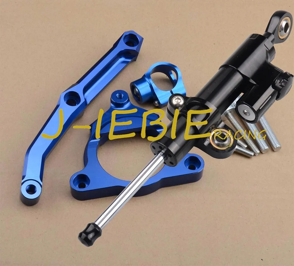 

CNC Steering Damper Stabilizer and Blue Bracket Mounting For Kawasaki Z800 2013-2016 2014 2015