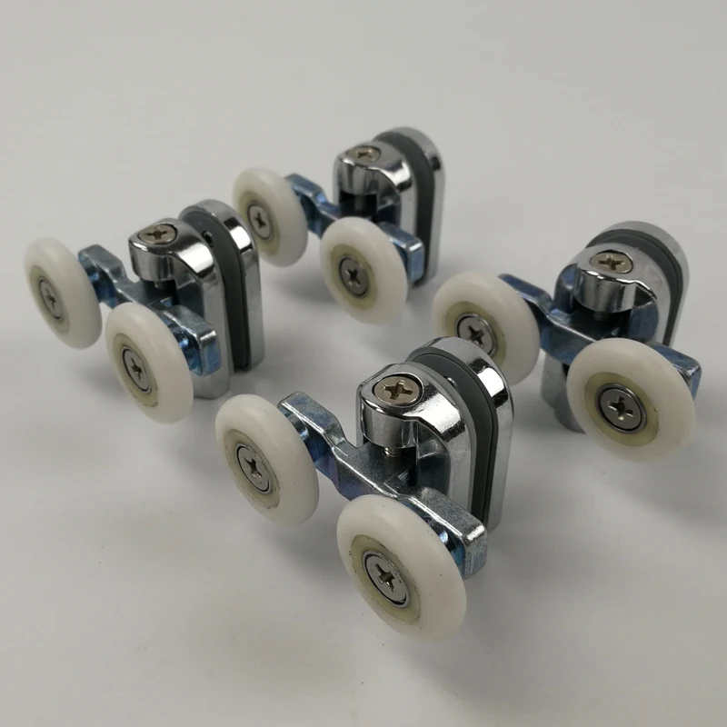 Double Wheel Shower Door Roller Replacement Home Bottom Top Door Runners for Shower Enclosures And Cabins