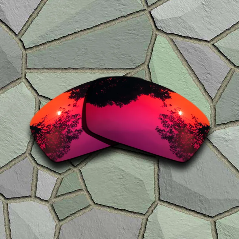 Violet Red Sunglasses Polarized Replacement Lenses for Oakley Square Whisker